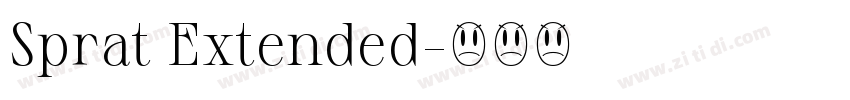 Sprat Extended字体转换